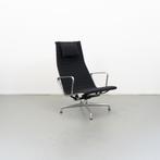 2x Vitra Eames EA 124 Fauteuil Zwart Hopsak - Gepolijst, Huis en Inrichting, Fauteuils, Niet ingevuld, Niet ingevuld, Ophalen of Verzenden