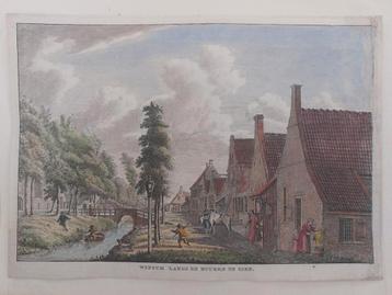 347/ Winsum langs de Buuren te zien Gravure in kleur 1790 beschikbaar voor biedingen