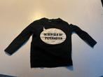 Zwart shirtje maat 92 - Ik ben gek op pepernoten!, Kinderen en Baby's, Kinderkleding | Maat 92, Zeeman, Jongen of Meisje, Ophalen of Verzenden