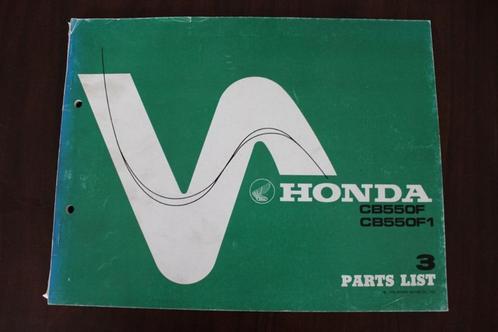 Honda CB550 F F1 1976 motorcycle parts list CB 550 four, Motoren, Handleidingen en Instructieboekjes, Honda, Ophalen of Verzenden