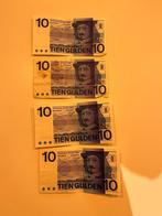 4x Frans hals 10 gulden 1968., Postzegels en Munten, Bankbiljetten | Nederland, Ophalen of Verzenden, 10 gulden