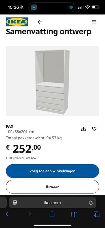 Witte Pax kast