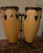 Set van twee conga's in standaard, Muziek en Instrumenten, Percussie, Ophalen, Gebruikt, Trommel