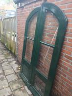 2 zware deuren  en 2 ramen met glas in lood uit grachtenpand, Doe-het-zelf en Verbouw, Ophalen, Gebruikt, 80 tot 100 cm, Binnendeur