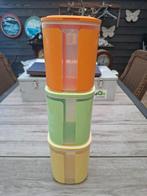 Tupperware set van 3 bakjes, Ophalen of Verzenden, Gebruikt, Groen, Bak of Kom