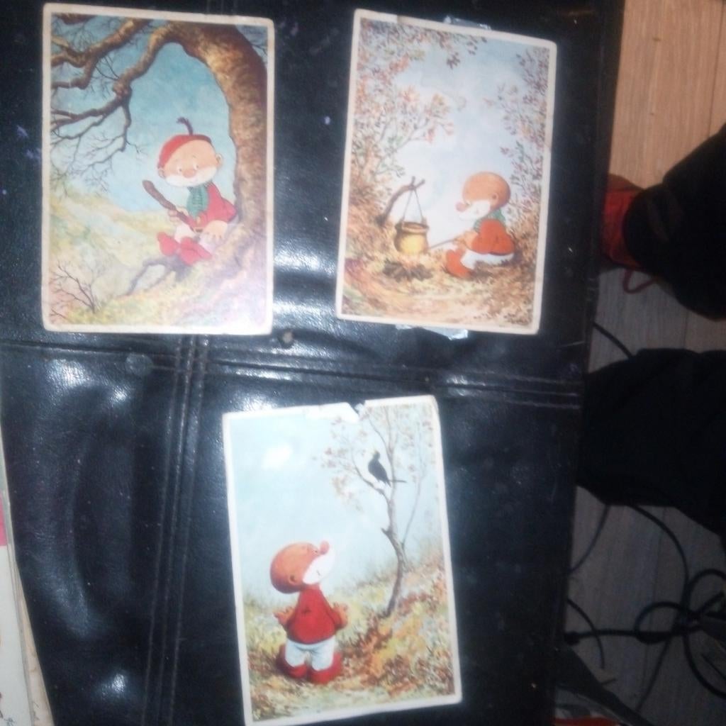 3 Paulus de boskabouter ansichtkaarten onbeschreven, Ophalen of Verzenden