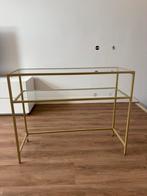 Glazen sidetable (eventueel in set van 2), Ophalen, 50 tot 100 cm, Zo goed als nieuw, Glas