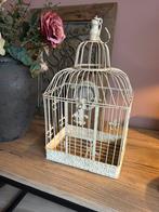 Brocante wit metalen vogelkooi, Antiek en Kunst, Curiosa en Brocante, Ophalen of Verzenden