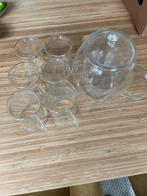 Glazen theepot met 6 theeglazen, Overige typen, Ophalen of Verzenden, Overige stijlen, Glas