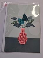 Diamond painting kaart vaas met plant, Ophalen of Verzenden, Nieuw, Overige thema's