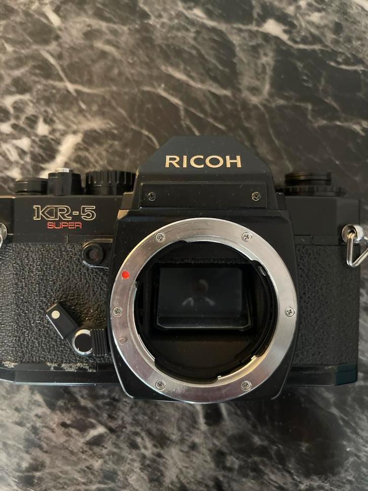 Ricoh KR-5 Super Filmcamera, Audio, Tv en Foto, Fotocamera's Analoog, Gebruikt, Spiegelreflex, Ophalen of Verzenden