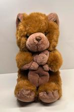 Bruine pluche knuffelbeer 40 cm met klein beertje, Verzamelen, Ophalen of Verzenden, Zo goed als nieuw, Stoffen beer, Cherished Teddies