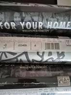 3 Rollen behang A+ zwart zilver 10 05m  0 53, Huis en Inrichting, Stoffering | Behang, Ophalen of Verzenden, 10 tot 25 m², Zwart