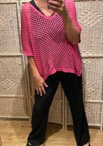 Roze Gehaakte Top - One Size, Kleding | Dames, Tops, Ophalen of Verzenden, Zo goed als nieuw, Maat 38/40 (M), Roze