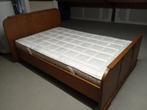 Te koop: Houten bed incl. nieuwe matras, Huis en Inrichting, Slaapkamer | Matrassen en Bedbodems, 190 cm of minder, 120 cm, Gebruikt