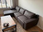 Donker bruin/grijze Loungebank, Huis en Inrichting, Banken | Bankstellen, Stof, 250 tot 300 cm, Hoekbank, Ophalen of Verzenden