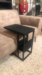 Laptoptafel, bijzettafel mangohout zwart: SHOWMODEL ACTIE, Minder dan 55 cm, Nieuw, Rechthoekig, Hout