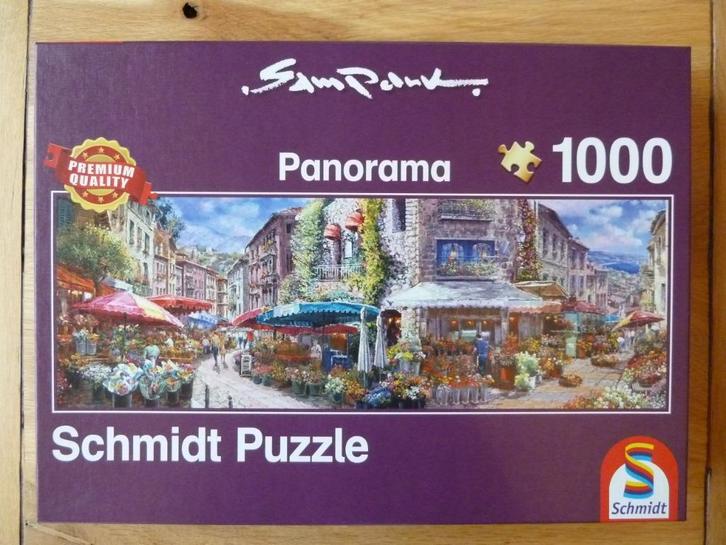 Schmidt puzzel 1000 stukjes Lentesfeer - Sam Park Panorama!, Hobby en Vrije tijd, Denksport en Puzzels, Zo goed als nieuw, Legpuzzel