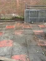 Gratis Betonnen tuintegels 60x40 - 110 stuks, Tuin en Terras, Tegels en Klinkers, Ophalen, Gebruikt, 10 m² of meer, Beton