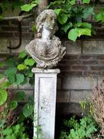 Betonnen Buste Ornament, Tuin en Terras, Tuinbeelden, Ophalen, Gebruikt, Beton, Mensenbeeld