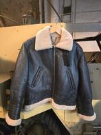 Vintage lammy coat - shearling - pilotenjas S (12), Kleding | Dames, Ophalen of Verzenden, Gedragen, Maat 36 (S), Bruin