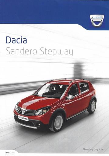 Folder Dacia Sandero Stepway 2010 beschikbaar voor biedingen