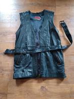 middellange zwarte echt leren jurk met 2 zakken vanForecast, Zwart, Boven de knie, Ophalen, Maat 38/40 (M)