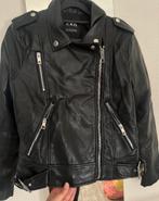 Bikerjack zwart, Ophalen of Verzenden, Zo goed als nieuw, Zwart
