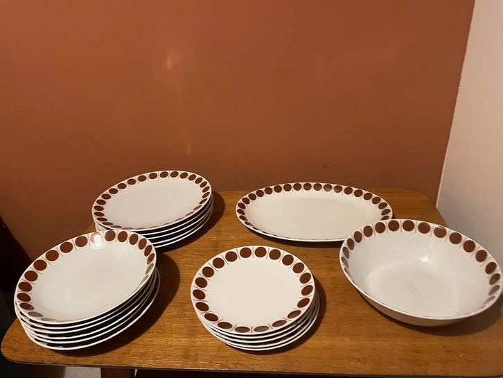 Prachtig vintage servies jaren 70, Antiek en Kunst, Antiek | Servies compleet, Ophalen