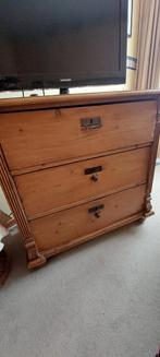 Antieke ladekast, Huis en Inrichting, Ophalen, 50 tot 100 cm, Zo goed als nieuw, 3 of 4 laden