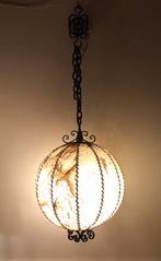 Brutalist vintage hanglamp 70s, Huis en Inrichting, Lampen | Hanglampen, Ophalen, Gebruikt, Brutalist, Metaal