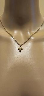 14 karaat gouden kettinghanger kruis, Sieraden, Tassen en Uiterlijk, Kettinghangers, Ophalen of Verzenden, Zo goed als nieuw, Kruis of Symbool