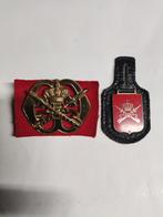 Embleem en borsthanger KMS, Verzamelen, Ophalen of Verzenden, Landmacht, Nederland, Embleem of Badge