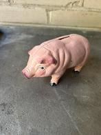 Set drie verschillende antieke spaarpotten gietijzer varken, Verzamelen, Spaarpotten, Ophalen, Gebruikt, Metaal of Blik, Dier