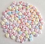 Partij 100 lach gezicht hart kralen 8 mm, Verzenden, Nieuw, Kraal