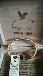 Armband pig and hen, Ophalen, Nieuw, Goud