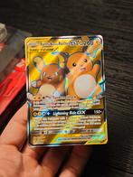 Raichu & Alolan Raichu GX - Gouden Tag Team kaart, Ophalen of Verzenden, Zo goed als nieuw, Losse kaart, Foil
