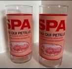 2 Spa glazen. L’ eau qui petille Het water dat bruist H.13,5, Verzamelen, Ophalen of Verzenden, Zo goed als nieuw, Waterglas