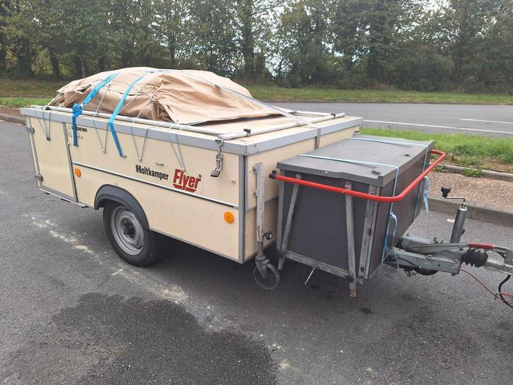 Holtkamper Flyer, Caravans en Kamperen, Vouwwagens, Holtkamper, tot en met 4, Beige, Aanwezig, Ophalen