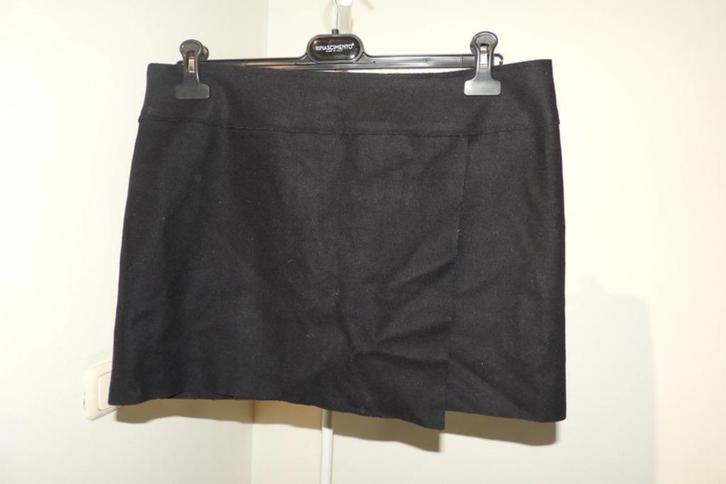 Pauw Amsterdam kort wollen rokje overslag look mt 42, Kleding | Dames, Rokken, Zo goed als nieuw, Maat 42/44 (L), Blauw, Boven de knie