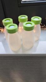 5 moedermelk flesjes met optie voor speen, Ophalen of Verzenden, Gebruikt, Overige typen