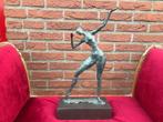 groot modernistisch bronzen beeld, DE DANSER, Antiek en Kunst, Kunst | Beelden en Houtsnijwerken, Ophalen of Verzenden