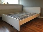 Tweepersoonsbed inclusief lattenbodem, Ophalen, Gebruikt, Wit, Tweepersoons