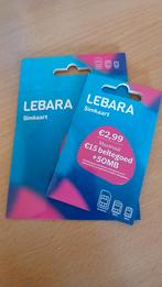 Lebara 100 cards mix nieuw geseald verpakking geldig sim, Telecommunicatie, Prepaidkaarten en Simkaarten, Verzenden, Nieuw, KPN