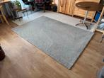 groot wollen vloerkleed tapijt grijs met creme wit160x230, Ophalen, Zo goed als nieuw, Minder dan 10 m², Grijs