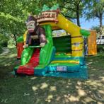 Springkussen slide combo gorilla, Ophalen of Verzenden, Zo goed als nieuw, Overige