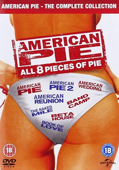 'American Pie - All 8 Pieces of Pie' (import), Cd's en Dvd's, Dvd's | Komedie, Zo goed als nieuw, Romantische komedie, Boxset