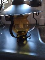 Vintage hanglamp Lantaarn, Ophalen of Verzenden, Gebruikt, Glas, Minder dan 50 cm