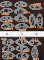 schminksjabloon geluk klaver kroon tulp koning duif klomp, Ophalen of Verzenden, Nieuw, Schmink, Carnaval