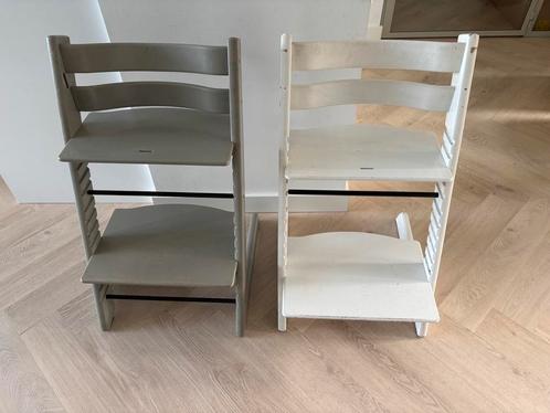 Stokke Trip Trap kinderstoelen 2x, Kinderen en Baby's, Kinderstoelen, Gebruikt, Meegroeistoel, Ophalen